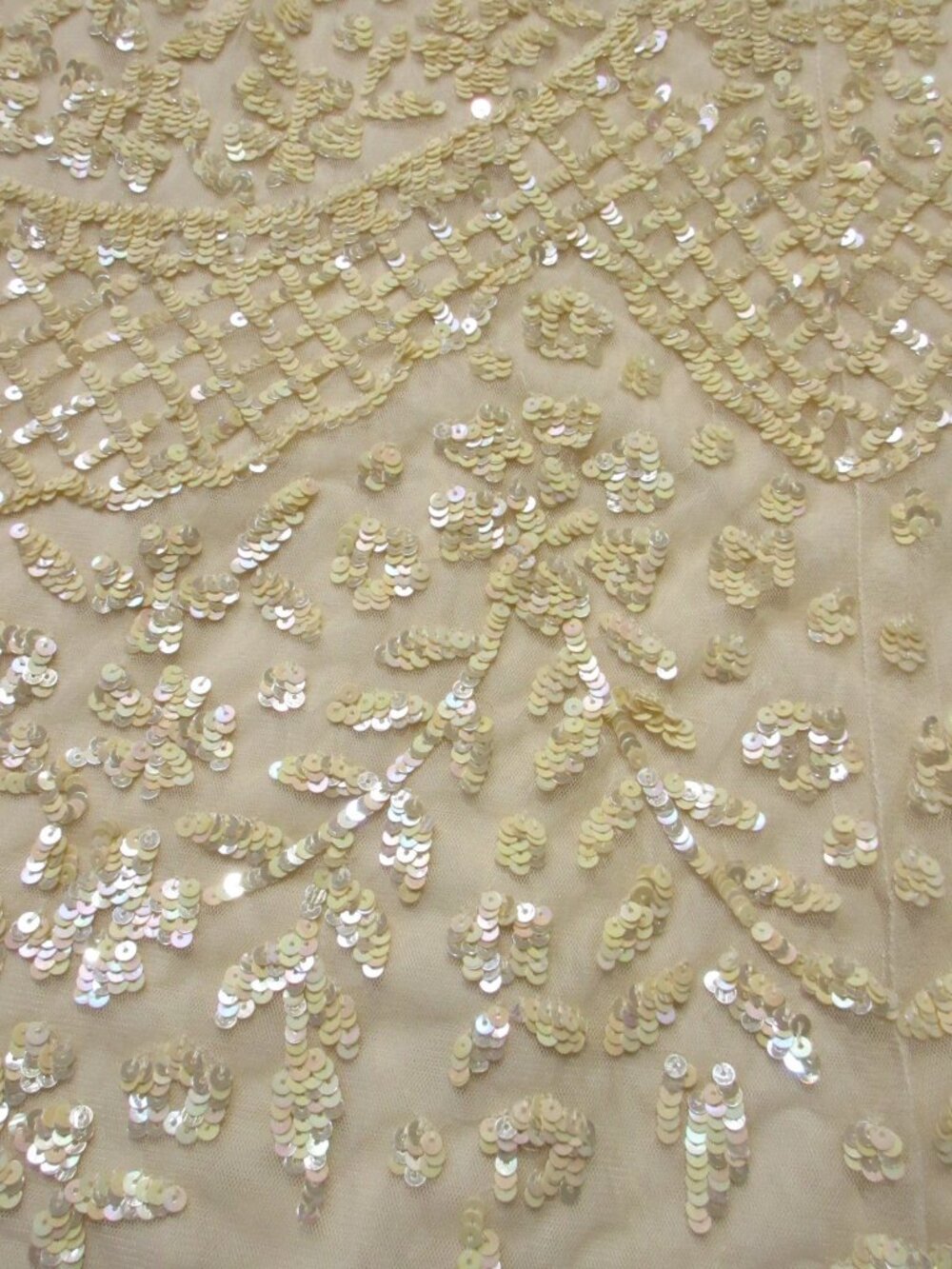 NWT Needle & Thread Seren Ballerina in Champagne Sequin Tulle Maxi Skirt 12 - Picture 6 of 9